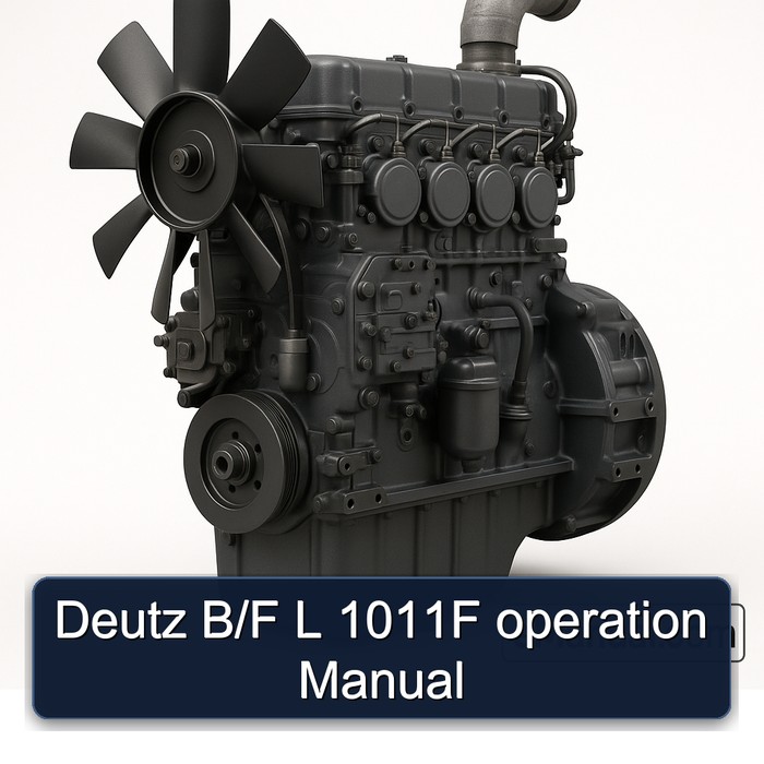 Deutz B/F L 1011F operation Manual 