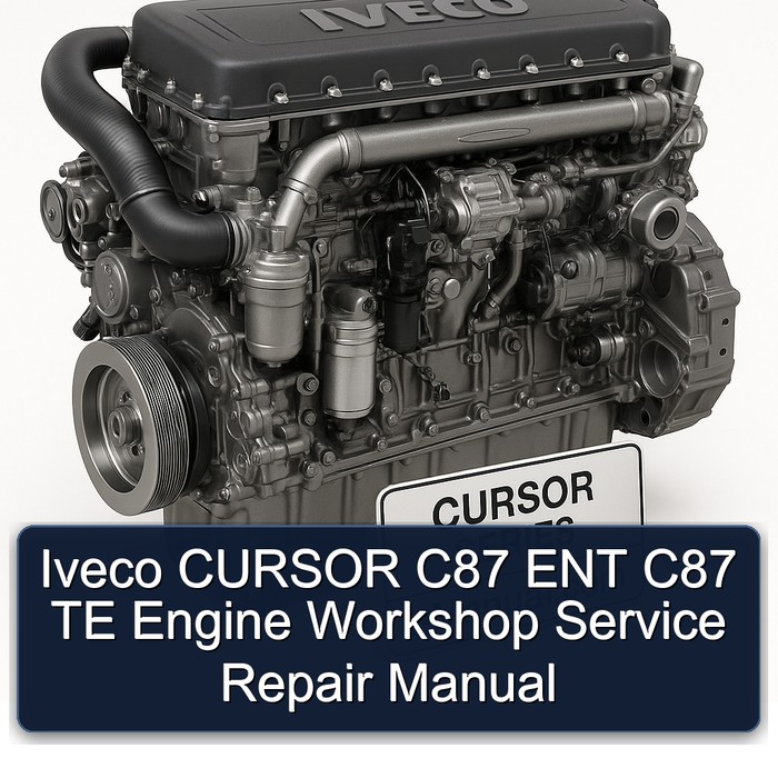 Iveco CURSOR C87 ENT C87 TE Engine Workshop Manual de servicio y reparación