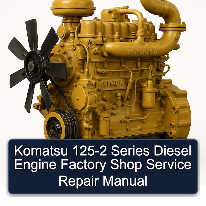 Manual de Reparación y Servicio de Fábrica para Motor Diesel Komatsu 125-2
