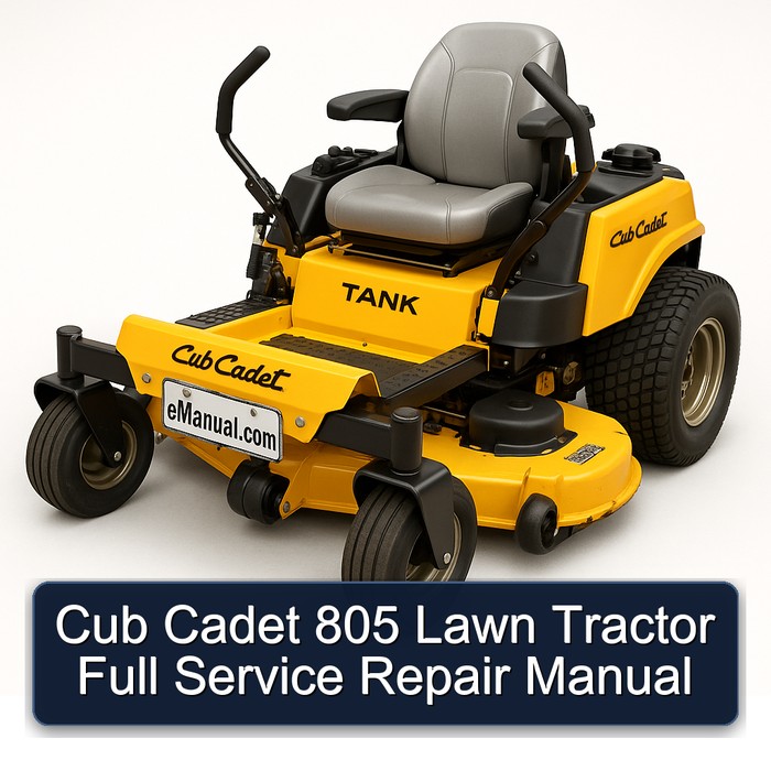 Cub Cadet 805 Lawn Tractor Full Service Repair Manual