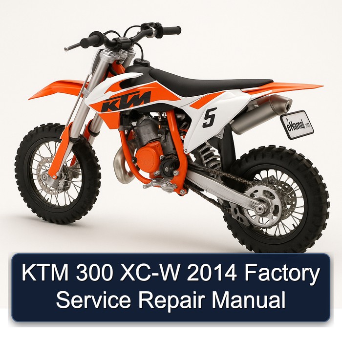 KTM 300 XC-W 2014 Factory Manual de servicio y reparación