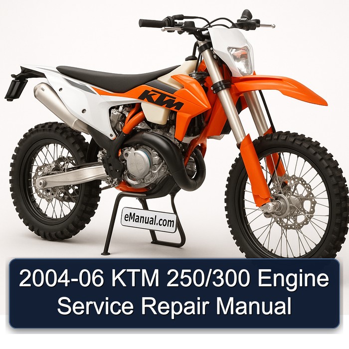 2004-06 KTM 250/300 Engine Manual de servicio y reparación