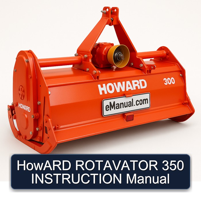 HowARD ROTAVATOR 350 INSTRUCTION Manual