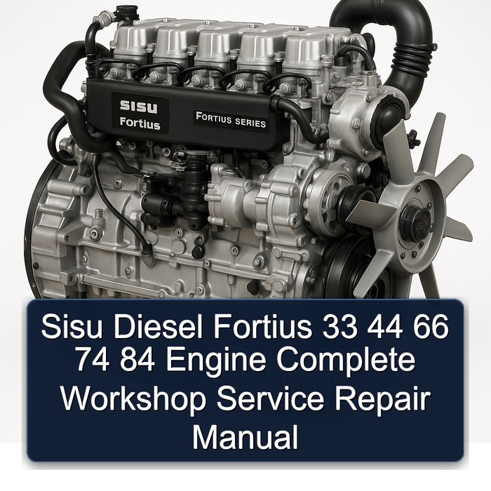 Manual de Reparación Completo para Motores Sisu Diesel Fortius 33, 44, 66, 74, 84