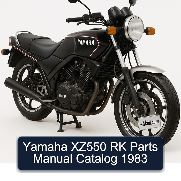 Yamaha XZ550 RK Parts Manual Catalog 1983
