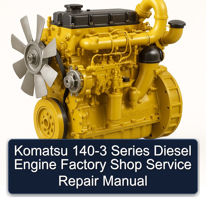 Manual de Servicio y Reparación de Fábrica para Motor Diesel Komatsu 140-3