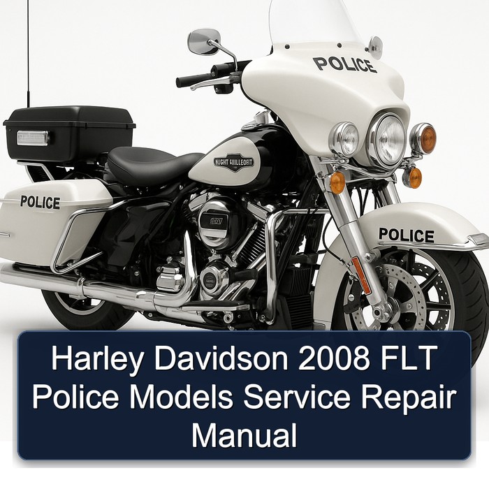 Harley Davidson 2008 FLT Police Models Manual de servicio y reparación