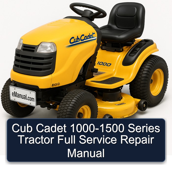 Manual de Reparación Completa para Tractores Cub Cadet Serie 1000-1500