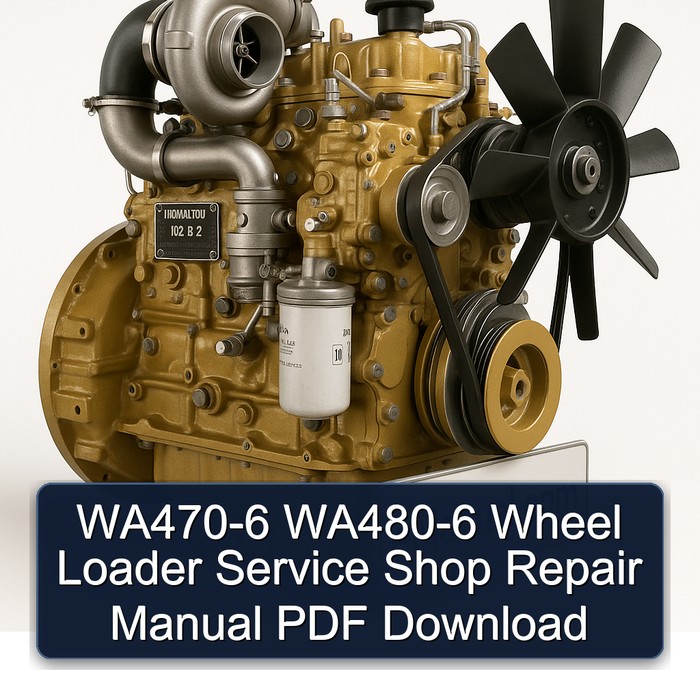 Manual de Reparación para Cargadoras de Ruedas WA470-6 y WA480-6 (PDF)