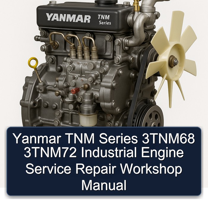 Manual de Servicio y Reparación para Motor Industrial Yanmar Serie TNM 3TNM68 3TNM72