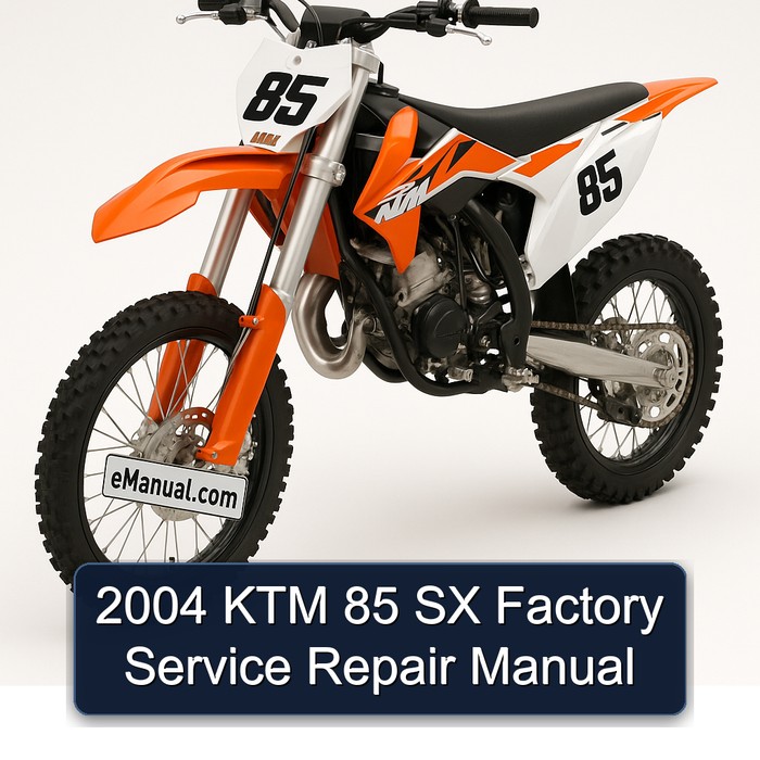 2004 KTM 85 SX Factory Service Repair Manual