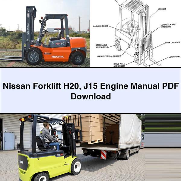 Nissan Forklift H20 J15 Engine Manual PDF Download