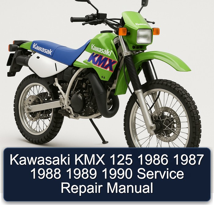 Kawasaki KMX 125 1986 1987 1988 1989 1990 Manual de servicio y reparación
