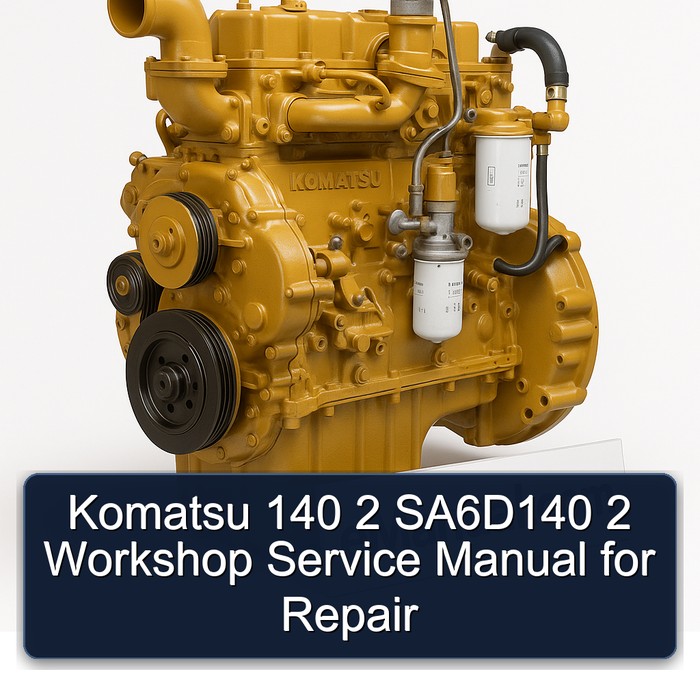 Manual de Servicio de Taller Komatsu 140-2 SA6D140-2 para Reparación