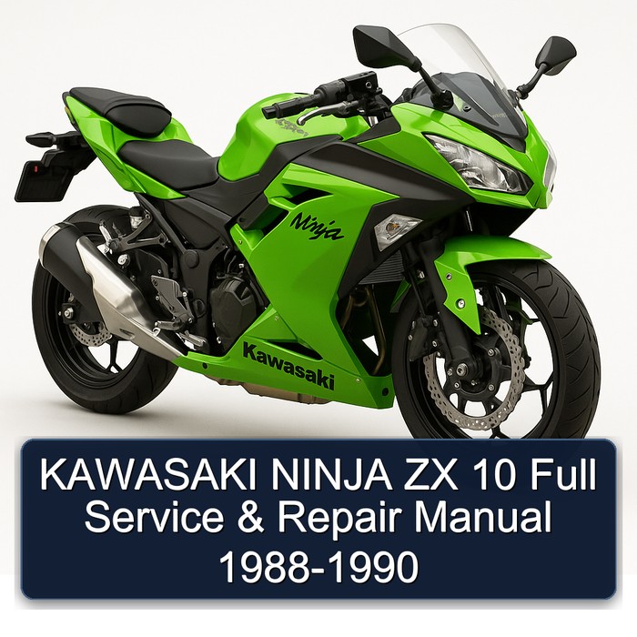 KAWASAKI NINJA ZX 10 Full Manual de servicio y reparación 1988-1990