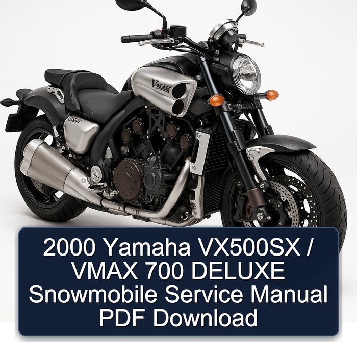 2000 Yamaha VX500SX / VMAX 700 DELUXE Snowmobile Service Manual PDF Download