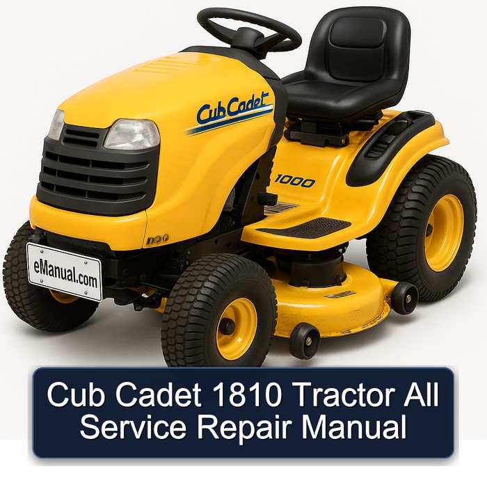 Cub Cadet 1810 Tractor All Service Repair Manual