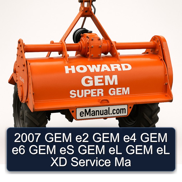 2007 GEM e2 GEM e4 GEM e6 GEM eS GEM eL GEM eL XD Service Ma