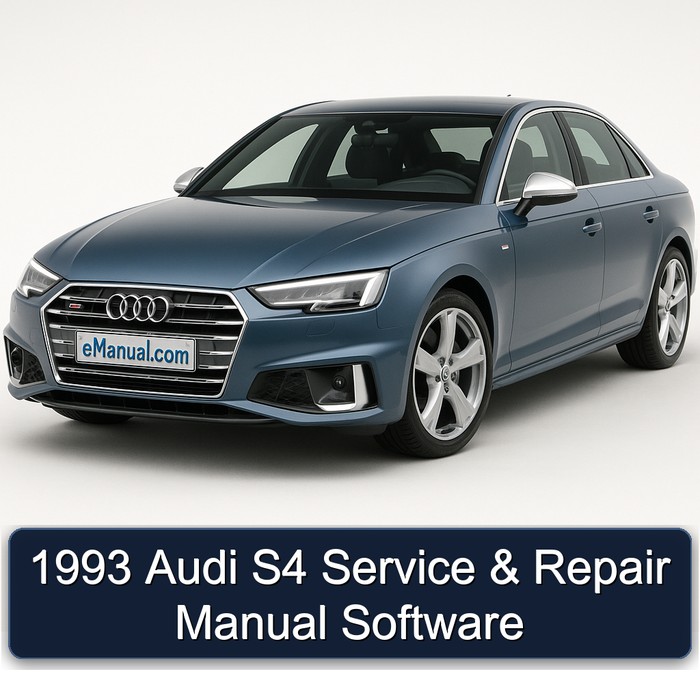 1993 Audi S4 Service & Repair Manual Software