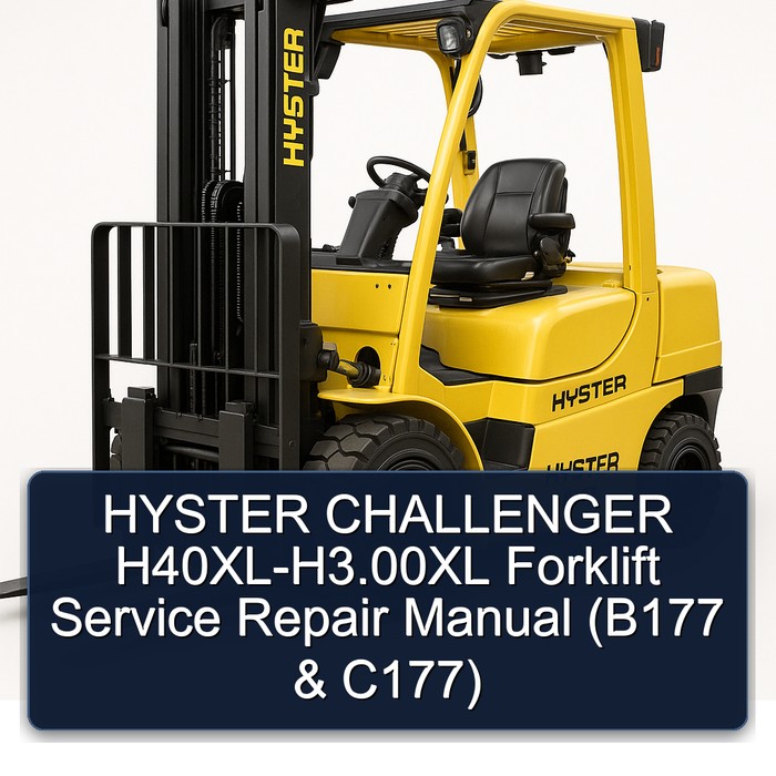 Manual de Servicio y Reparación de Montacargas HYSTER CHALLENGER H40XL-H60XL y H2.00XL-H3.00XL (B177 & C177)