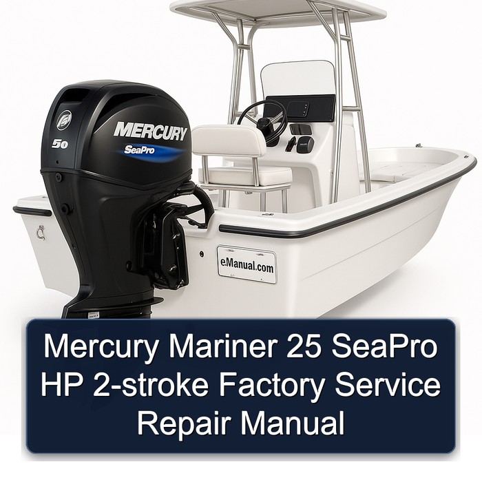 Mercury Mariner 25 SeaPro HP 2-stroke Factory Manual de servicio y reparación