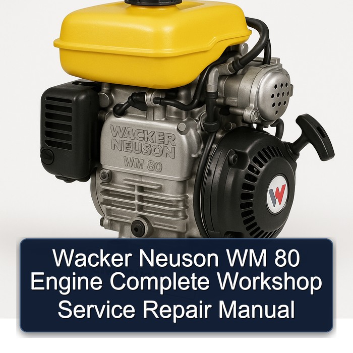 Manual de Servicio y Reparación Completo del Motor WM 80 Wacker Neuson