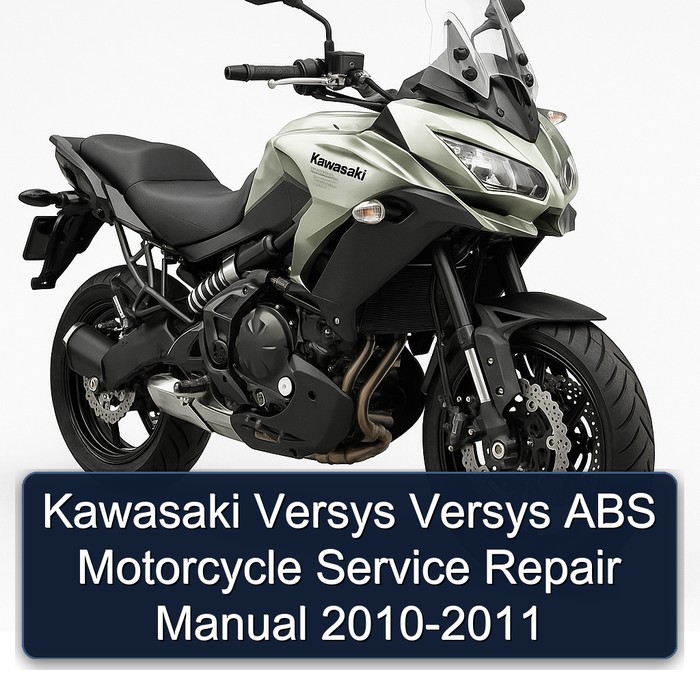 Kawasaki Versys Versys ABS Motorcycle Manual de servicio y reparación 2010-2011