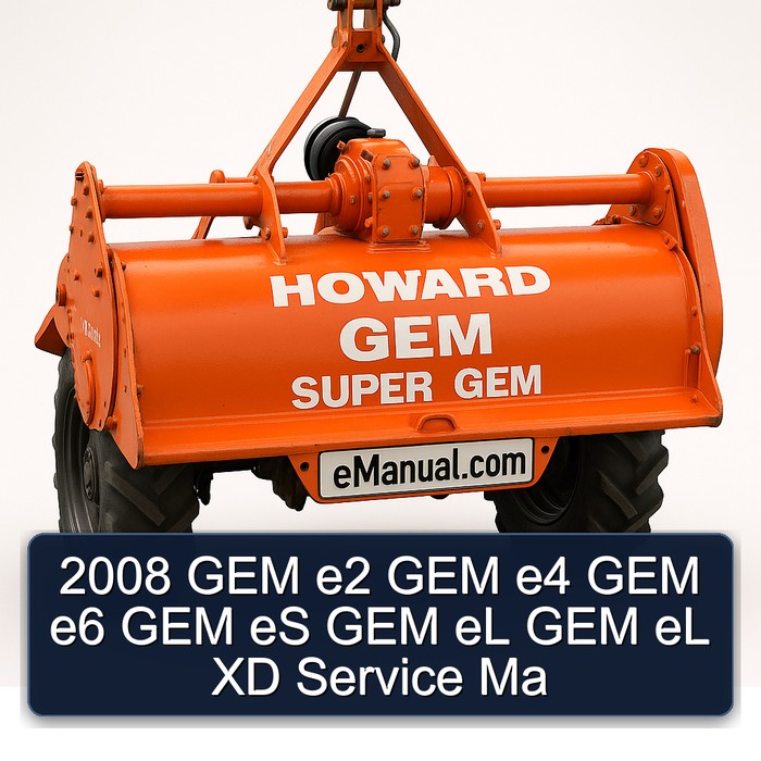 2008 GEM e2 GEM e4 GEM e6 GEM eS GEM eL GEM eL XD Service Ma