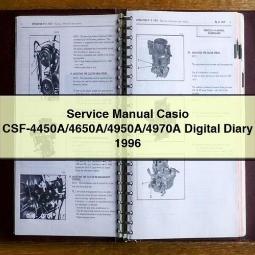 Casio CSF-4450A/4650A/4950A/4970A Digital Diary - Benutzerhandbuch (1996)