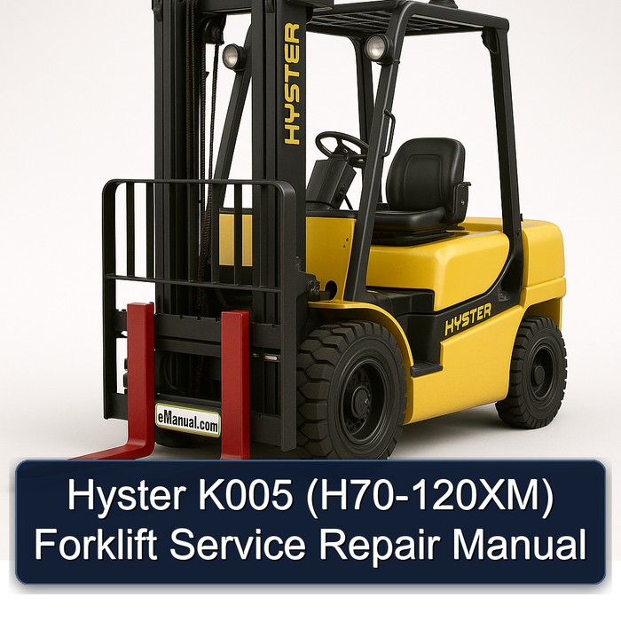 Hyster K005 (H70-120XM) Gabelstapler Service- und Reparaturhandbuch