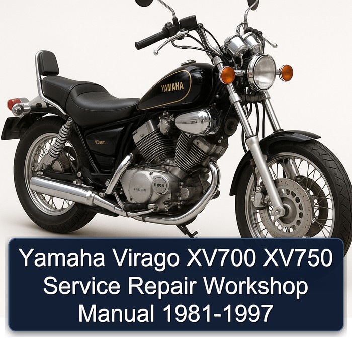 Yamaha Virago XV700 XV750 Service Repair Workshop Manual 1981-1997