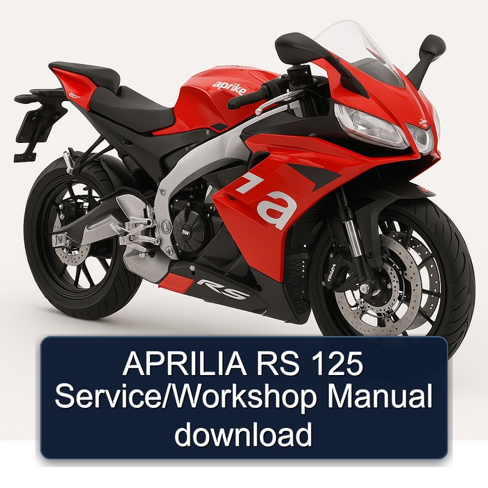 APRILIA RS 125 Service/Workshop Manual download