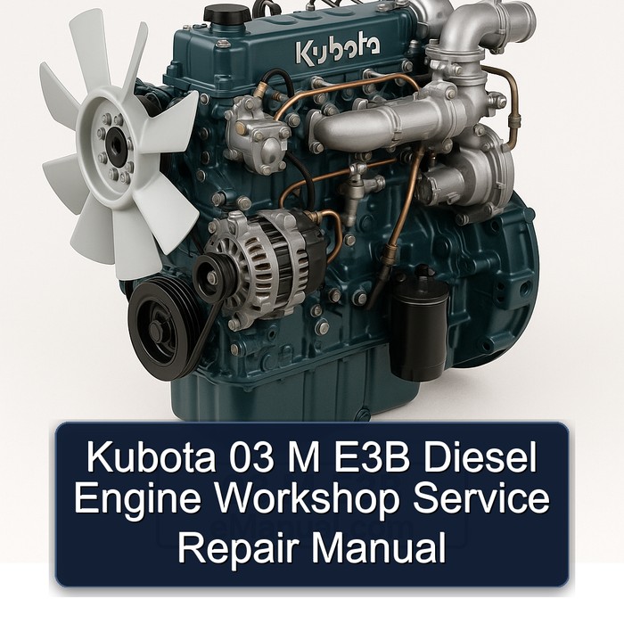 Kubota 03 M E3B Diesel Engine Workshop Manual de servicio y reparación