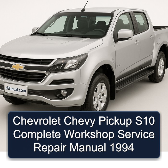 Chevrolet Chevy Pickup S10 Complete Workshop Service Repair Manual 1994