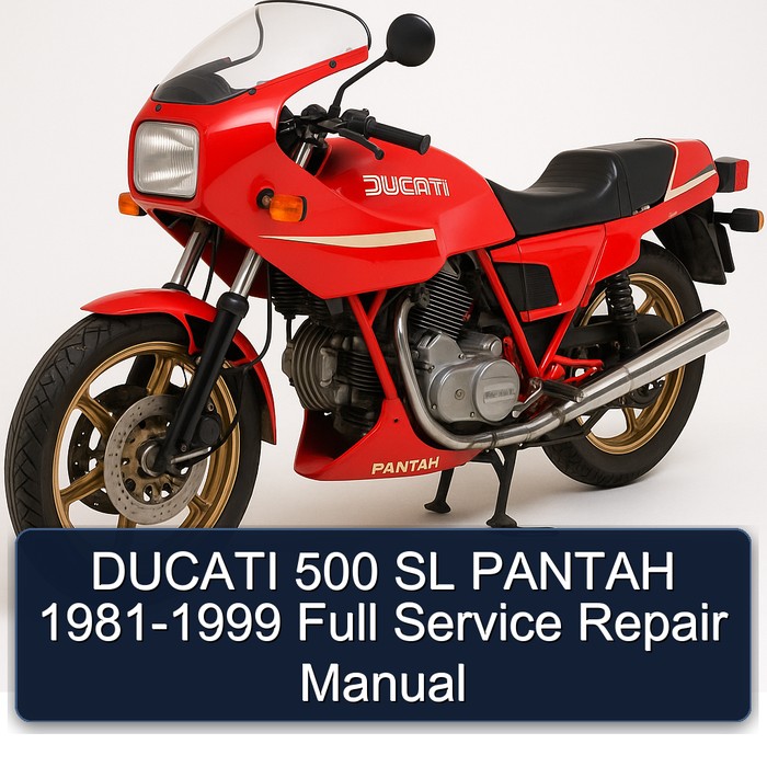 DUCATI 500 SL PANTAH 1981-1999 Full Manual de servicio y reparación