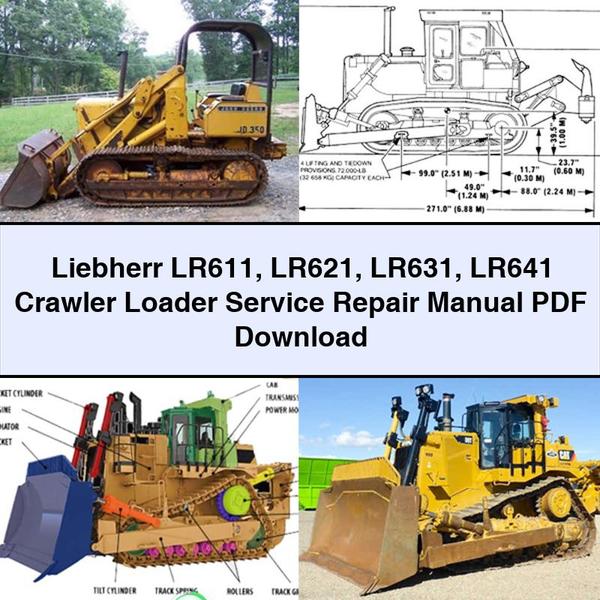 Liebherr LR611 LR621 LR631 LR641 Crawler Loader Manual de servicio y reparación