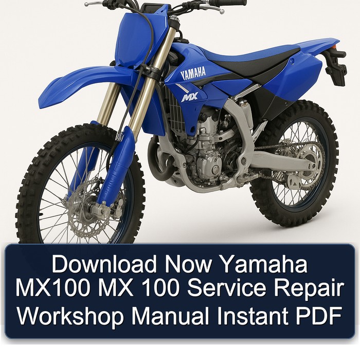 Download Now Yamaha MX100 MX 100 Service Repair Workshop Manual Instant PDF