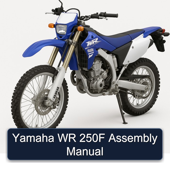 Yamaha WR 250F Assembly Manual