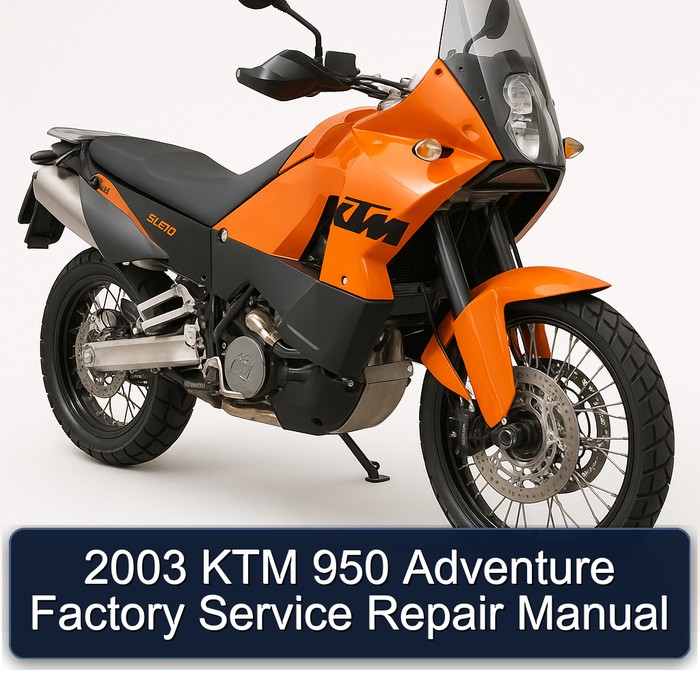 2003 KTM 950 Adventure Factory Service Repair Manual