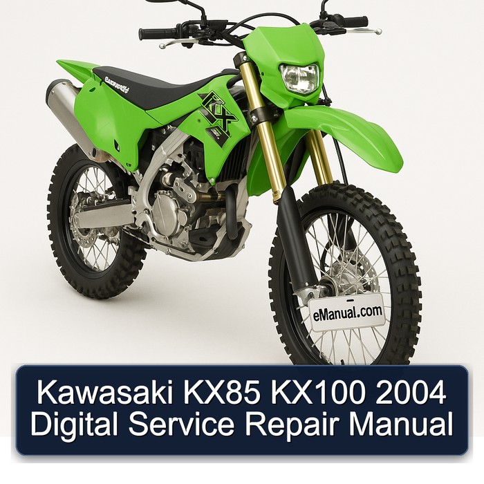 Kawasaki KX85 KX100 2004 Digital Service Repair Manual