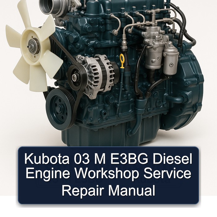 Kubota 03 M E3BG Diesel Engine Workshop Manual de servicio y reparación