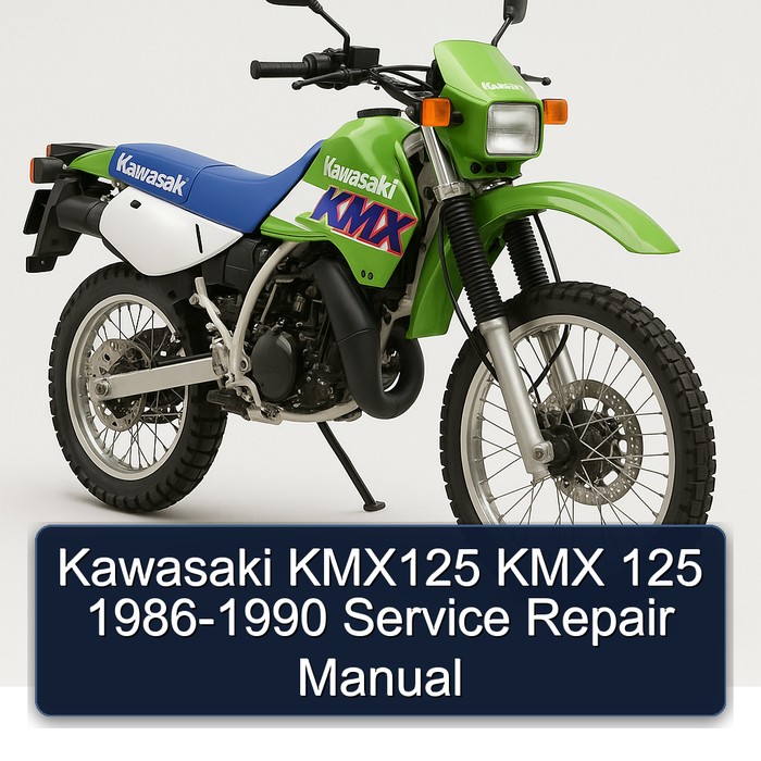 Kawasaki KMX125 KMX 125 1986-1990 Manual de servicio y reparación