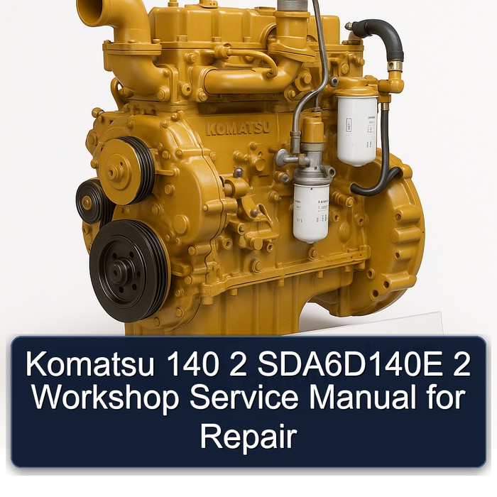 Komatsu 140 2 SDA6D140E 2 Workshop Service Manual for Repair