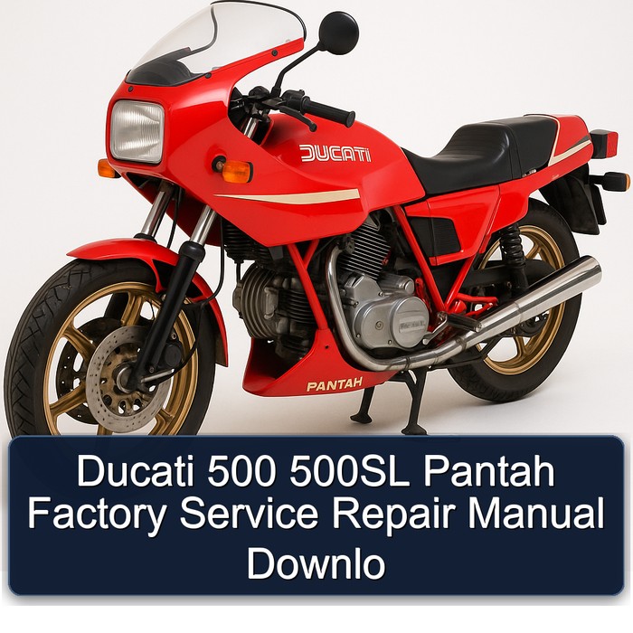 Ducati 500 500SL Pantah Factory Manual de servicio y reparación Downlo