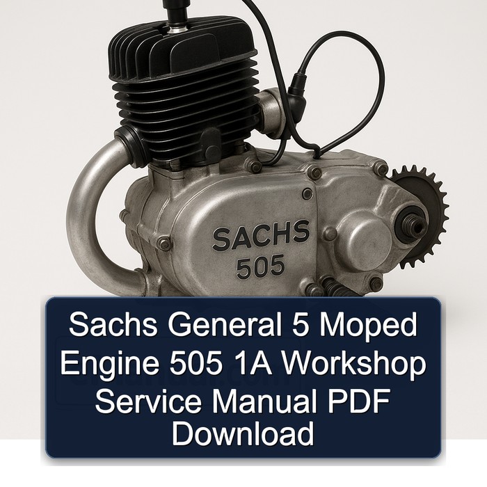 Sachs General 5 Moped Motor 505 1A Werkstatt Handbuch PDF Download
