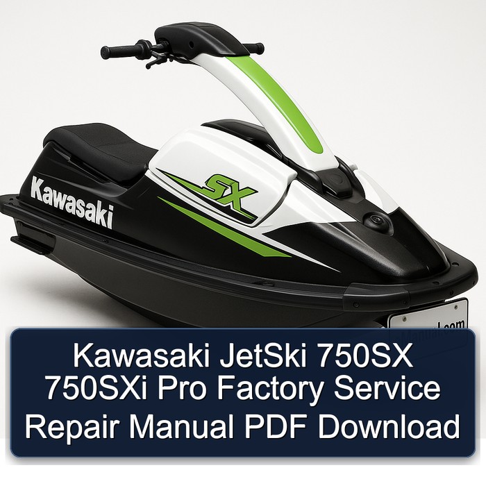 Kawasaki JetSki 750SX 750SXi Pro Factory Manual de servicio y reparación PDF Download
