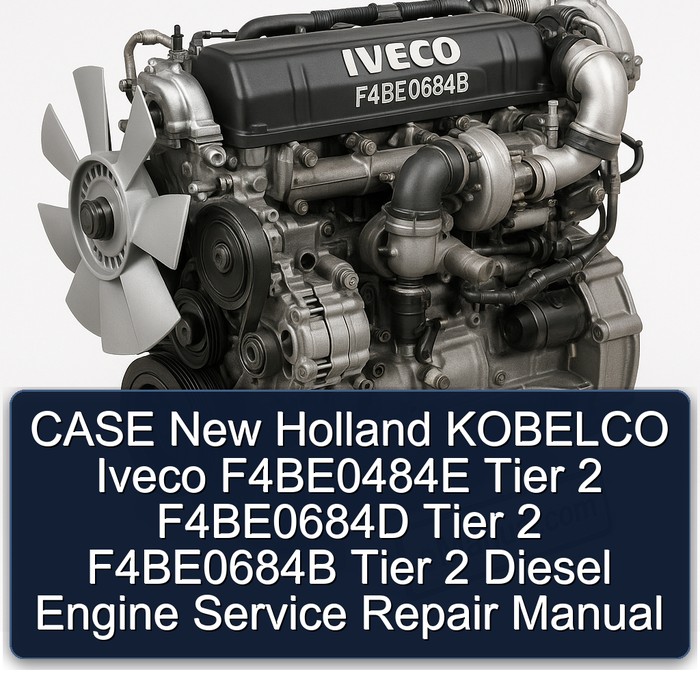 CASE New Holland KOBELCO Iveco F4BE0484E Tier 2 F4BE0684D Tier 2 F4BE0684B Tier 2 Diesel Engine Service Repair Manual