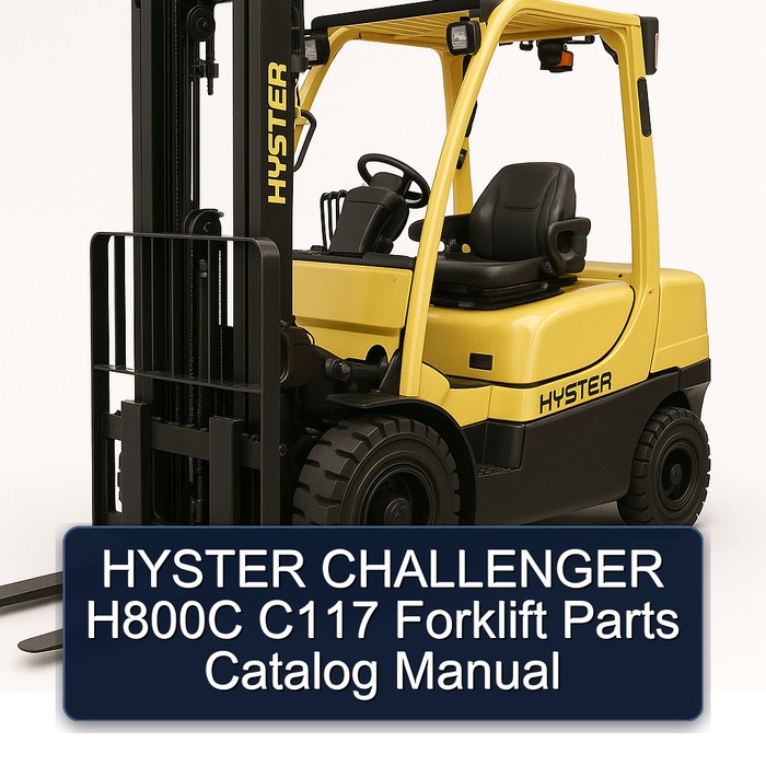 HYSTER CHALLENGER H800C C117 Forklift Parts Catalog Manual