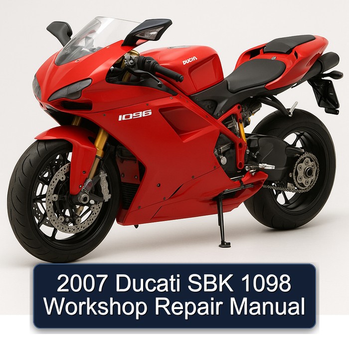 2007 Ducati SBK 1098 Workshop Repair Manual