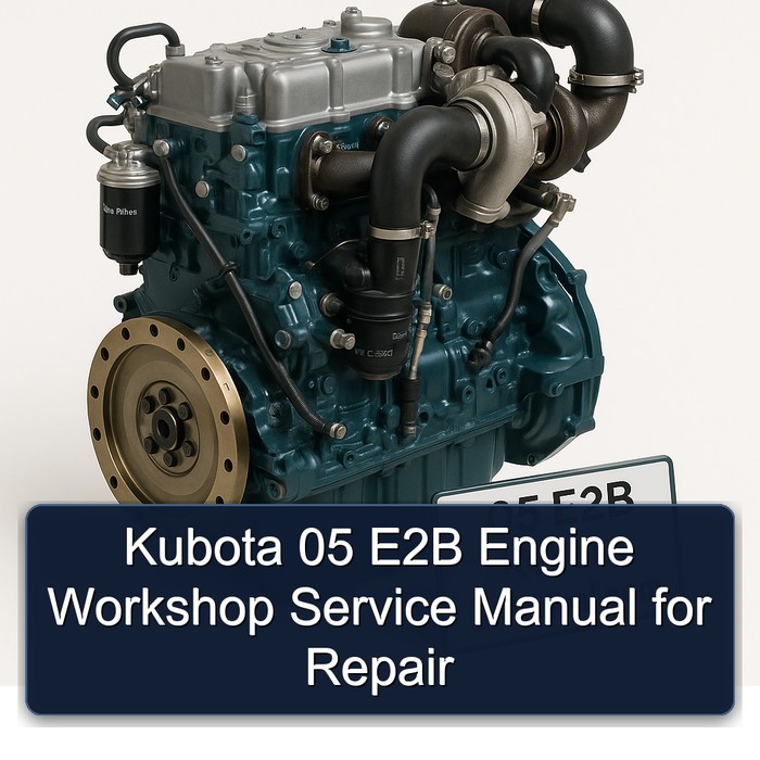 Kubota 05 E2B Engine Workshop Service Manual for Repair 